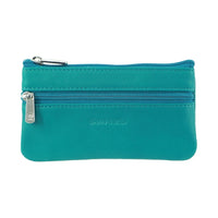 Thumbnail for Pierre Cardin Ladies Womens Genuine Leather RFID Coin Purse Wallet - Turquoise
