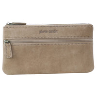 Thumbnail for Pierre Cardin Ladies Womens Genuine Soft Leather Italian Wallet Purse - Taupe