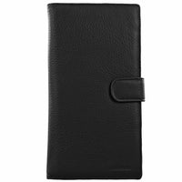 Thumbnail for Pierre Cardin Leather Passport Holder Travel Wallet w/ RFID Protection - Black