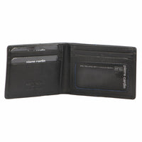 Thumbnail for Pierre Cardin Mens Soft Italian Leather Slimline Bi-Fold Wallet - Black