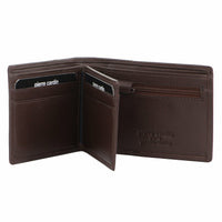 Thumbnail for Pierre Cardin Soft Italian Leather Mens Bi-Fold Wallet with Central Flap - Brown