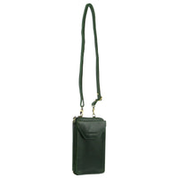 Thumbnail for Pierre Cardin Ladies Leather Cross Body Bag/Wallet Bag/Clutch Wallet - Emerald