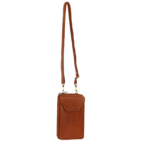 Thumbnail for Pierre Cardin Ladies Leather Cross Body Bag/Wallet Bag/Clutch Wallet - Cognac