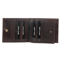 Thumbnail for Pierre Cardin Mens Wallet Tri Fold Leather w/ RFID Protection - Chocolate