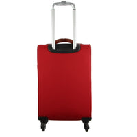 Thumbnail for Pierre Cardin 40L Cabin Soft-Shell Suitcase Travel Luggage Bag 4-Wheel Case - Red