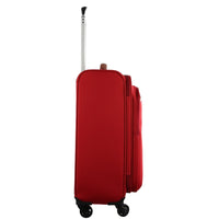 Thumbnail for Pierre Cardin 40L Cabin Soft-Shell Suitcase Travel Luggage Bag 4-Wheel Case - Red