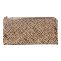 Thumbnail for Pierre Cardin Womens Soft Rustic Leather Wallet Coin RFID Purse - Latte