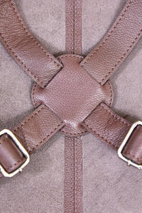 Thumbnail for 2x Pierre Cardin Professional Leather Apron Butcher Woodwork Barber Chef - Brown
