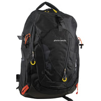Thumbnail for Pierre Cardin Mens Nylon Travel & Sport Medium Backpack Bag in Grey/Black