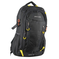 Thumbnail for Pierre Cardin Mens Nylon Adventure Travel & Sport Large Backpack Bag in Grey/Black