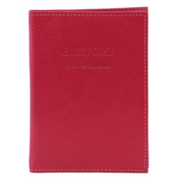 Thumbnail for Pierre Cardin Slim Leather Passport Wallet Holder RFID Case Cover - Fuschia