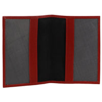 Thumbnail for Pierre Cardin Slim Leather Passport Wallet Holder RFID Case Cover - Red