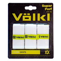 Thumbnail for 3-Pack Volkl Super Perf Over Grips for Tennis Squash Pickleball Racquets - White