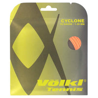 Thumbnail for 1 Pack Volkl Cyclone 16g/1.30mm Tennis Racquet Strings - Fluro Orange