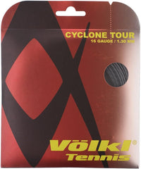 Thumbnail for 1 Pack Volkl Cyclone Tour 16g/1.30mm Tennis Racquet Strings - Anthracite