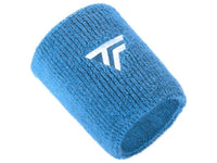 Thumbnail for Tecnifibre Tennis XL Wristband Wrist Bands Sweatband Sport Squash Cotton - Azur