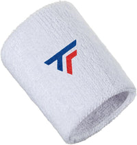 Thumbnail for Tecnifibre Tennis XL Wristband Wrist Bands Sweatband Sport Squash Cotton - White