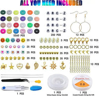 Thumbnail for 6000pcs Heishi Flat Beads for DIY Jewellery Making 24 Colours Polymer Clay Beads for Bracelet Making Kit for Girls