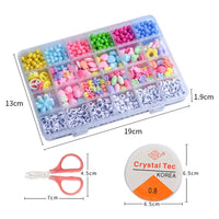 Thumbnail for 950pcs 24Grid Cute Candy Colors Acrylic Beads with Alphabet Beads For DIY Jewelry Making Kit