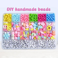 Thumbnail for 950pcs 24Grid Cute Candy Colors Acrylic Beads with Alphabet Beads For DIY Jewelry Making Kit
