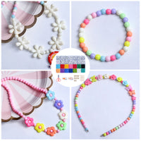 Thumbnail for 28 Grids 3mm 4500pcs Acrylic Seed Beads Craft Kit with A-Z Letter Beads For Jewellery Making