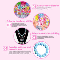 Thumbnail for 28 Grids 3mm 4500pcs Acrylic Seed Beads Craft Kit with A-Z Letter Beads For Jewellery Making