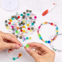 Thumbnail for 18 Colors 6mm Flat Round Disc Beads 3900pcs Polymer Soft Clay Beads For DIY Jewelry Making