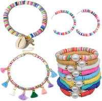 Thumbnail for 4000pcs 20 Colors Clay Bead DIY Jewelry Making Kit 6mm Flat Round Polymer Clay Ceramic Beads