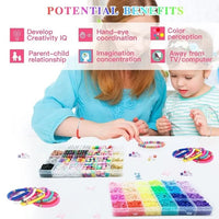 Thumbnail for 7860pcs 28 Colors 6mm Flat Round Ceramics Polymer Clay Bead Alphabet Beads Jewelry Making Kit