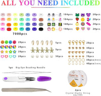Thumbnail for 7860pcs 28 Colors 6mm Flat Round Ceramics Polymer Clay Bead Alphabet Beads Jewelry Making Kit