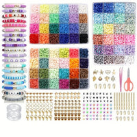Thumbnail for 10800pcs Clay Beads for Bracelet Making Kit 72 Colors Spacer Heishi Beads Jewelry Making Kit