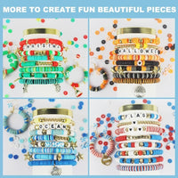 Thumbnail for 7200pcs Polymer Clay Beads Set 24 Colors Clay Round Disc Spacer Heishi Beads Jewelry Making Kit