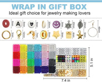 Thumbnail for 7200pcs Polymer Clay Beads Set 24 Colors Clay Round Disc Spacer Heishi Beads Jewelry Making Kit