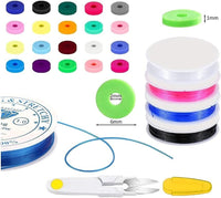 Thumbnail for 7200pcs Polymer Clay Beads Set 24 Colors Clay Round Disc Spacer Heishi Beads Jewelry Making Kit