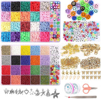 Thumbnail for 25000 Pcs 24 Girds DIY Acrylic Bead A-Z Letter Beads and Polymer Soft Clay Kit For Bracelet Making