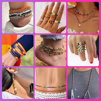 Thumbnail for 25000 Pcs 24 Girds DIY Acrylic Bead A-Z Letter Beads and Polymer Soft Clay Kit For Bracelet Making
