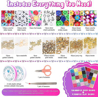 Thumbnail for 25000 Pcs 24 Girds DIY Acrylic Bead A-Z Letter Beads and Polymer Soft Clay Kit For Bracelet Making