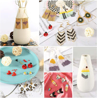 Thumbnail for Heishi Alphabet Bead with Charm Pendant Set 48 Colors 35000pcs 2mm Glass Seed Beads Jewelry Making Kit