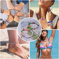 Thumbnail for 20 Colours 5300pcs Clay Heishi Beads Jewellery Making Kit Smiley Face Clay Flat Beads