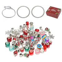 Thumbnail for TheliCraft 63pcs Christmas DIY Bracelets Jewelry Kit Kids Gift Charm Crystal Pendant Seed Beads For Bracelet Making