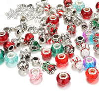 Thumbnail for TheliCraft 63pcs Christmas DIY Bracelets Jewelry Kit Kids Gift Charm Crystal Pendant Seed Beads For Bracelet Making