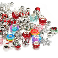 Thumbnail for TheliCraft 63pcs Christmas DIY Bracelets Jewelry Kit Kids Gift Charm Crystal Pendant Seed Beads For Bracelet Making