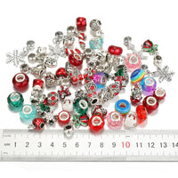 Thumbnail for TheliCraft 63pcs Christmas DIY Bracelets Jewelry Kit Kids Gift Charm Crystal Pendant Seed Beads For Bracelet Making