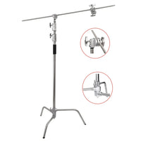 Thumbnail for HRIDZ 10.8ft/330cm Heavy Duty Studio C Stand Century Stand Boom Arm Grip Heads Kit