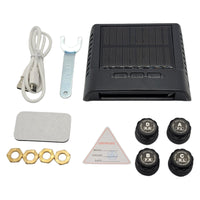 Thumbnail for HRIDZ 1050 Solar Wireless TPMS Car Tire Tyre Pressure Monitor Monitoring System 4 Sensors