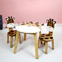 Thumbnail for Giraffe Table + 2 Giraffe Chairs Set
