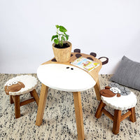Thumbnail for Giraffe Table + 2 Stools Set