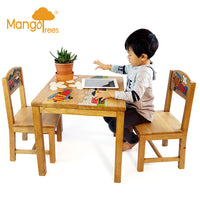 Thumbnail for Airplane Design Kids Wooden Table Chairs Set