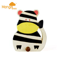 Thumbnail for Wooden Wall Hooks Zebra