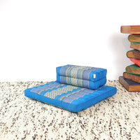 Thumbnail for Meditation Cushion + Seating Block Set Blue